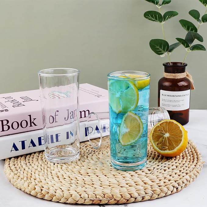 Highball Glasses Set of 24-8oz Tall Water Glasses for Mojito, Whiskey, Cocktails - Clear Drinking Glassware for Kitchen - Tall Drinking Glasses Set for Mixed Drinks (Glass, 24PCS8OZ) - Image 3