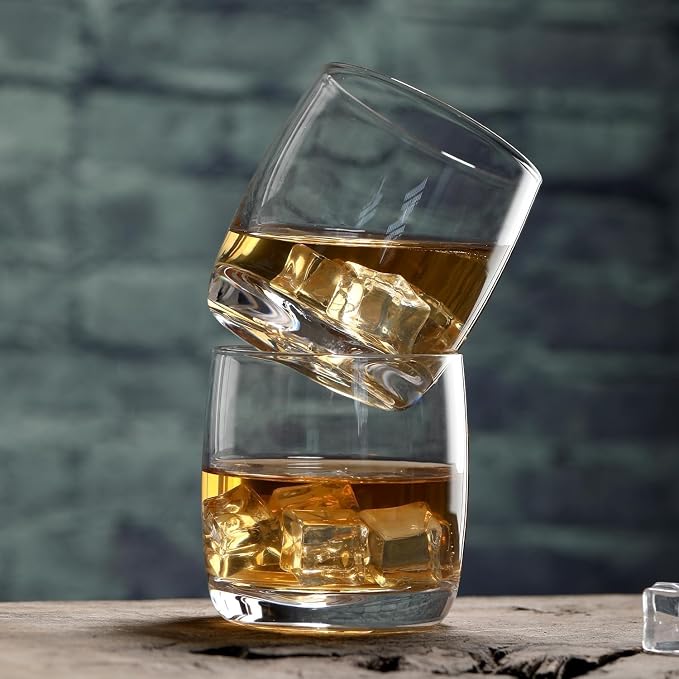 Whiskey Glasses Set of 6, Premium Crystal Bourbon Glass, 12.5 oz Drinking Glasses for Scotch, Cocktail, Whisky and Juice, Transparent Rocks Glasses, Dishwasher Safe Glassware, Gifts for Christmas - Image 3