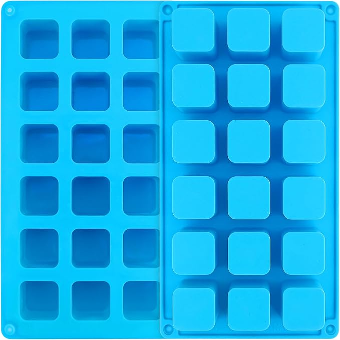 Sidosir 2Pcs 1.2Inch Square Cube Silicone Mold for Mousse Cake, French Dessert Molds for Chocolate Brownie Bites, Brownie, Ice cream, Truffle, Jelly by Sidosir