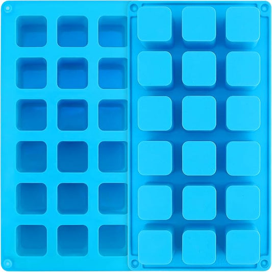 Sidosir 2Pcs 1.2Inch Square Cube Silicone Mold for Mousse Cake, French Dessert Molds for Chocolate Brownie Bites, Brownie, Ice cream, Truffle, Jelly by Sidosir