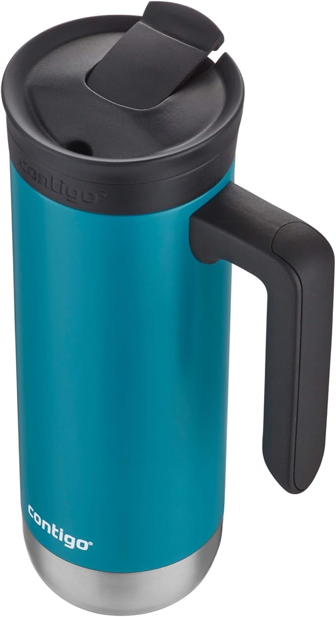Contigo Superior 2.0 Stainless Steel Travel Mug with Handle Leak-Proof Lid Double-Wall Insulation for Hot & Cold Beverages, 20oz, Juniper, Ideal for Commuting and Travel - Image 4