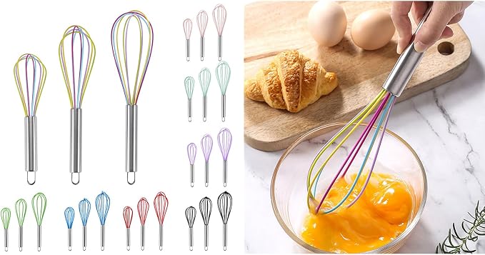 Pastry Tool Versatile Whisk Manual Eggs Beater Eggs Mixer Baking Supplies for Effortless Mixing and Dough Preparation Mixing Utensil - Image 3