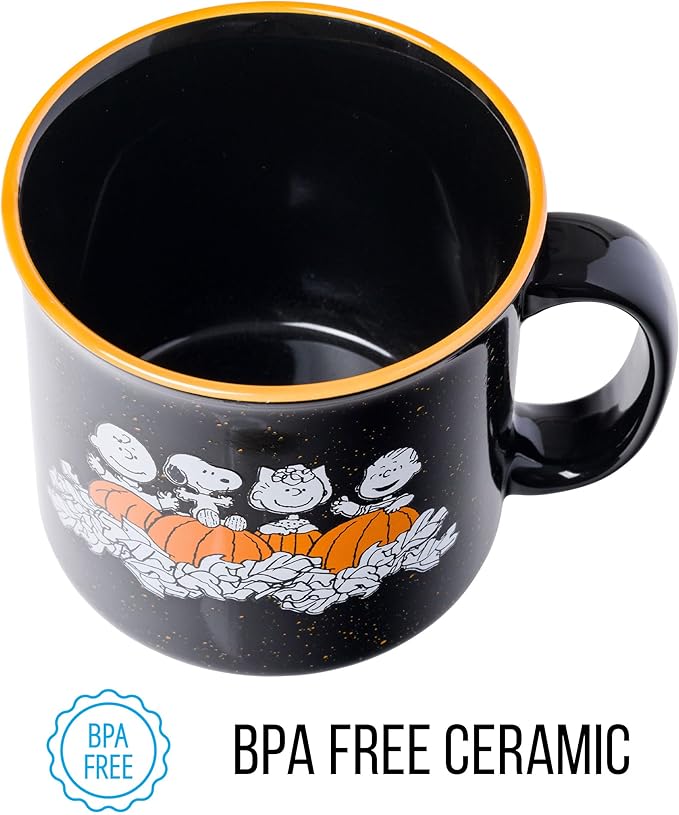 Silver Buffalo Peanuts Halloween Costumes, Ceramic Camper Mug, 20oz | Charlie Brown, Snoopy, Woodstock, Lucy and Linus, 0.59 Liters - Image 6