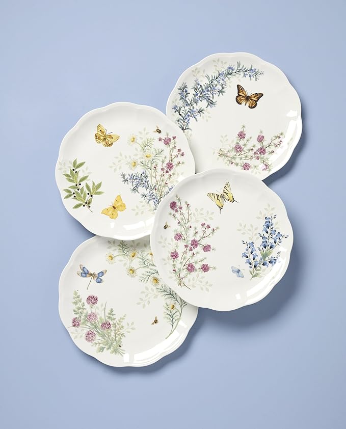 Lenox 897794 Butterfly Meadow Herbs Dinner Plates, Set Of 4 - Image 2