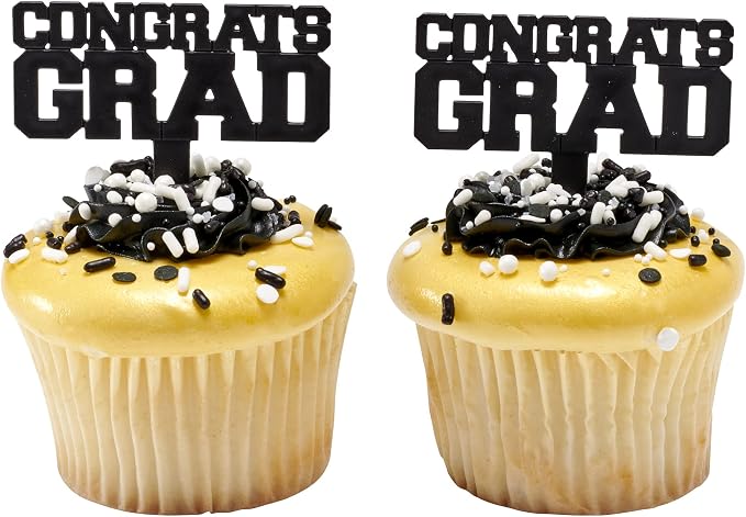 DecoPac Graduation Fusion Mix Candy Sprinkles, 26oz, Fancy Sprinkles in Handheld Container, Edible Black And White Sprinkles For Celebration Cakes, Cupcakes, Cookies and Donuts - Image 18