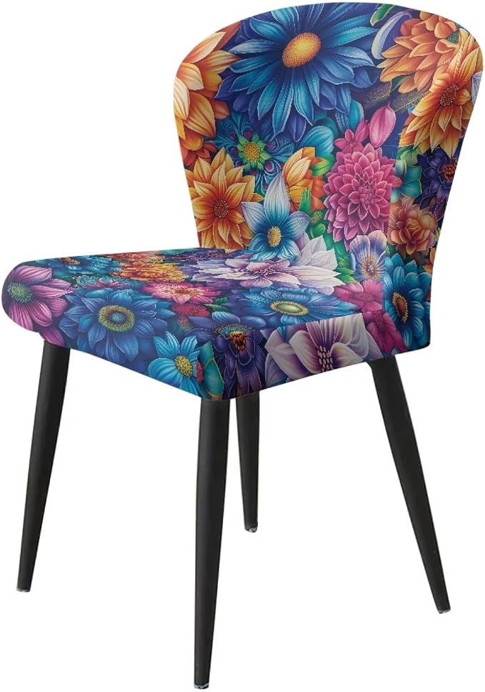 Bohemian Bar Chair Seat Covers for Dining Room Decorative Covers Set of 2 Soft Barstool Chair Seat Cushion Slipcovers - Image 3