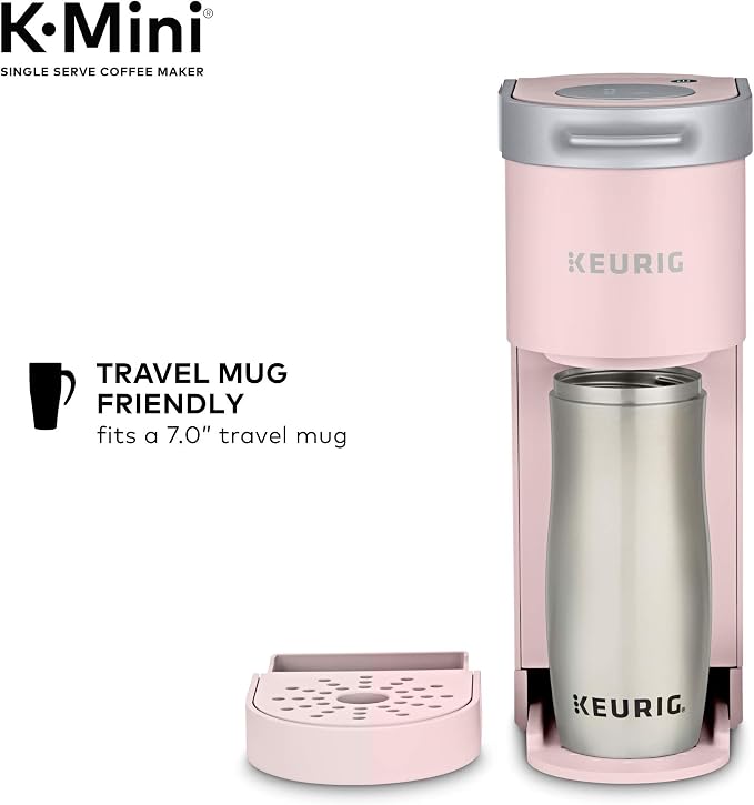 Keurig K-Mini Single Serve K-Cup Pod Coffee Maker, 6 to 12oz Brew size, with Cord Storage, Perfect for Small Spaces, Dusty Rose | Cord Storage, Small Spaces, Dusty Rose - Image 7