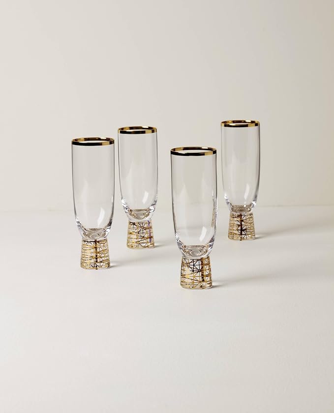Lenox 897411 Tuscany Classics Gold Frost Flutes, Set of 4 (Pack of 4) - Image 2