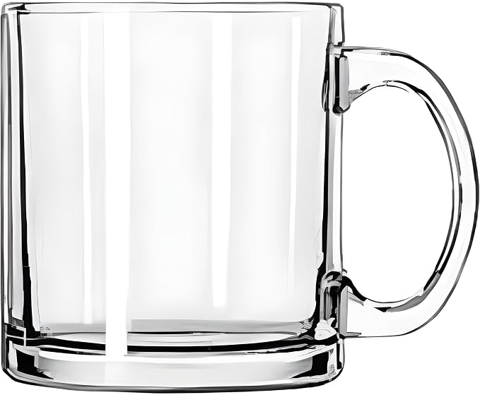 Bexter Pack of 2 Clear Glass Coffee Mugs – 13 oz Heavy-Duty Thick-Walled Cups for Hot Beverages – Durable, Elegant, Heat-Resistant Glassware for Coffee, Tea, Lattes, and More - Image 4