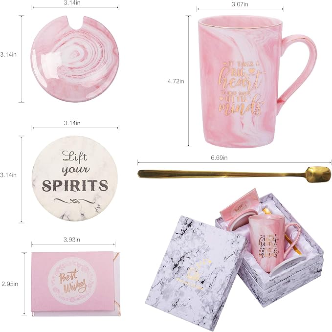 ShinnyWis Teacher Appreciation Gifts - Teacher Gifts for Women from Student - Thank You - Christmas Gift for Teachers-14oz Coffee Mug, Birthday Retirement Graduation, Nice Gift Boxed - Image 2