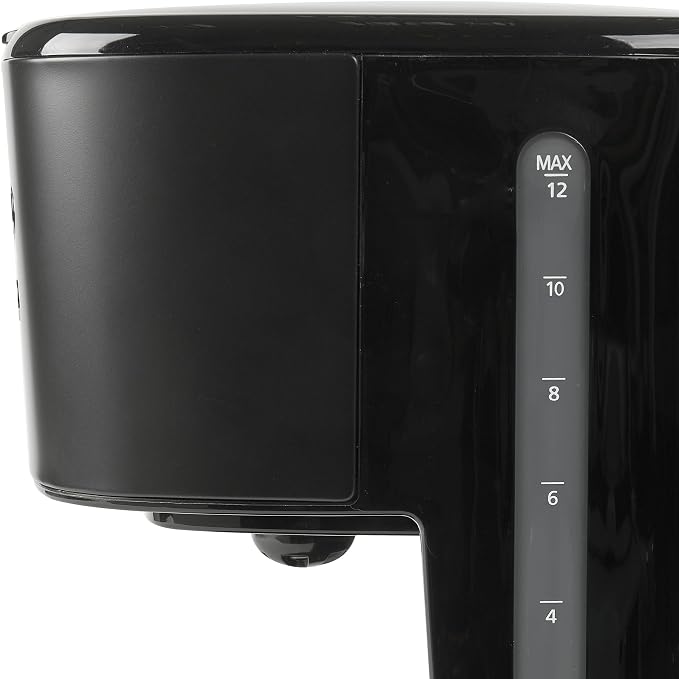 HADEN Coffee Machine, 12 Cup Programmable Drip Coffee Maker with Auto Shut-Off Function and Reusable Washable Water Filter, Black & Chrome - Image 9