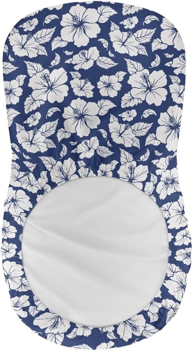 Tropical Flower 2 Pack Bar Stool Chair Covers Short Back Dining Chair Slipcovers Elastic Swivel Barstool Covers Kitchen Dining Room Chair Covers - Image 5