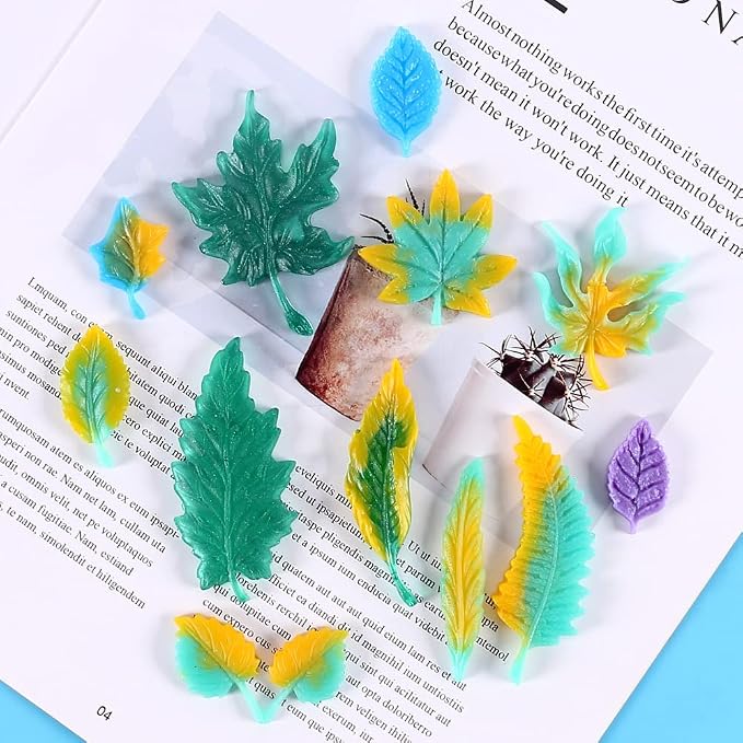 Cestony Leaf Shape Silicone Molds for DIY Cake Fondant Biscuit Cookies Soap Sugar Pudding Chocolate Hard Candies Dessert Candle Decor - Image 5