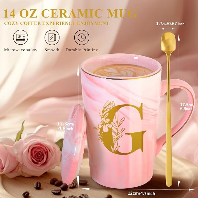 Personalized Ceramic Coffee Mug with Lid Cup Happy Birthday Gifts for Adult Men Women Who Have Everything Want Nothing Dad Mom Guys People Couples Parents Cool Funny Unique Present Special Christmas,G - Image 4
