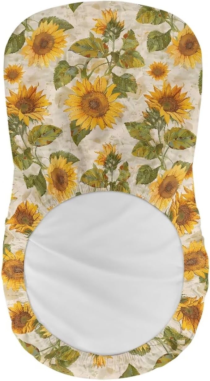 Sunflowers Soft Bar Stool Slipcovers Non Slip Waterproof Bar Stool Chair Covers with Elastic Band for Dining Room Chairs - Image 5