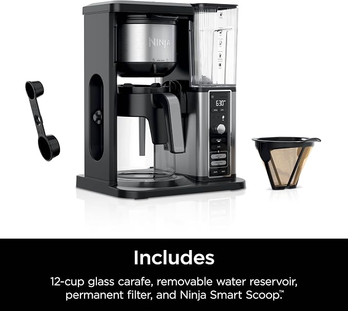 Ninja Hot & Iced XL Coffee Maker with Rapid Cold Brew, Black, CM371 | 4 Brew Styles, 8 Sizes Small Cup to Travel Mug, Single-Serve Coffee Brewer, 12-Cup Carafe, Removable Reservoir - Image 9