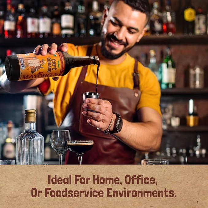 Mayorga Espresso Listo – Organic Espresso Ready-to-Drink Coffee, 24.35 fl oz Bottle, Bold Smooth Flavor, Cold Brew Style, Barista-Quality, Sustainably Sourced