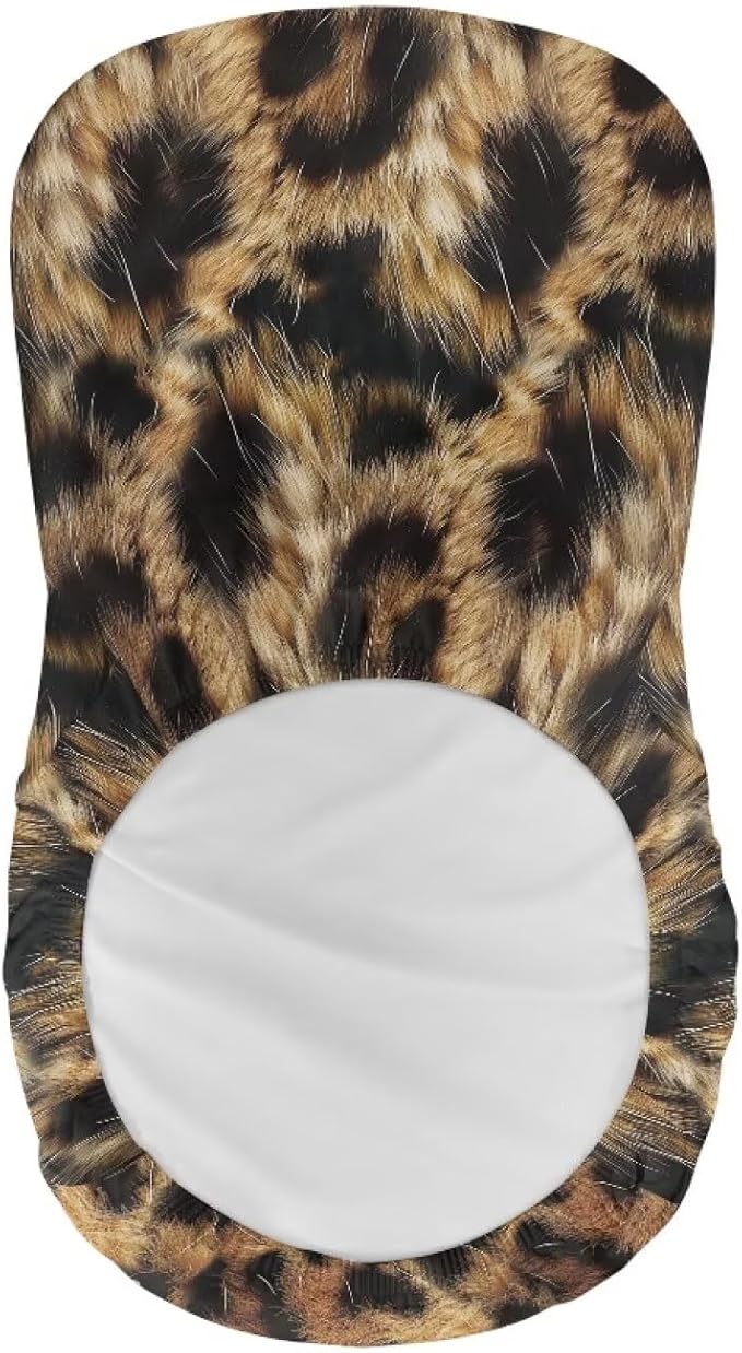 Leopard Bar Stools Set of 2 Bar Stool Slipcovers Non Slip Dining Chair Slipcover Swivel Chair Seat Covers Home Kitchen Furniture Protector - Image 5