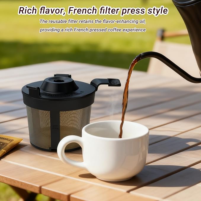 Coffee filter compatible with Ninja PB051 / PB040 / p1b04 coffee grinder compatible with Ninja beans - gold 304 stainless steel mesh reusable - Coffee pod accessories 2PCS