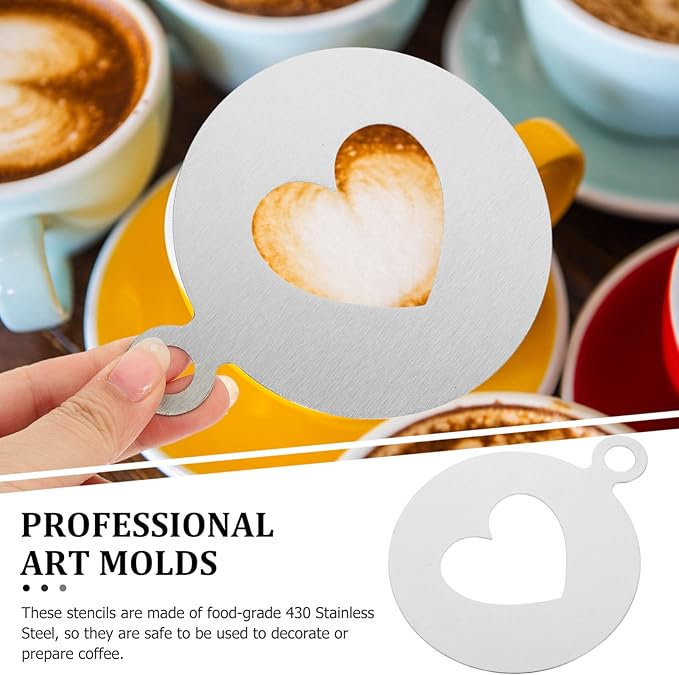 Coffee Stencils Latte Art Tools Coffee Stencils Latte Art He Pattern