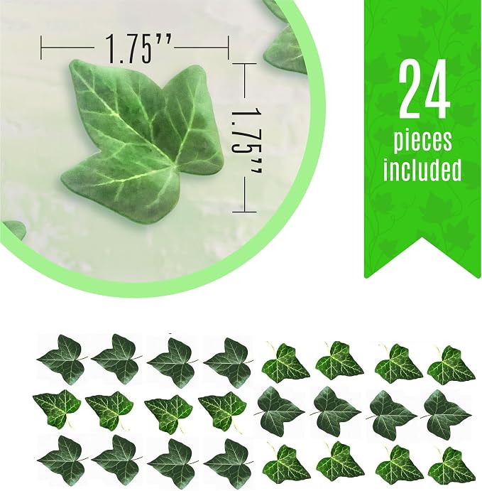 Sugar Robot - Edible Small Ivy Leaves - Small Size - Edible leaves for cake decorating - Premium Crafted - Made in the USA Cake -Set of 24 (Ivy Leaf) - Image 3