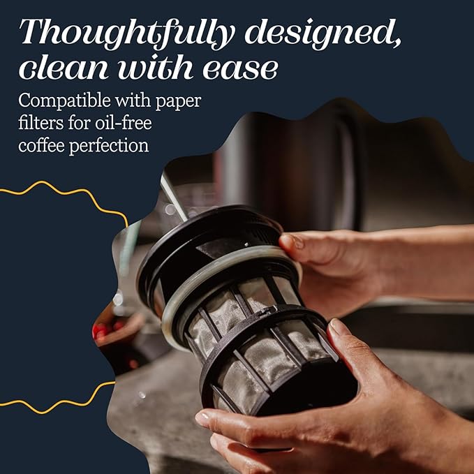ESPRO P3 French Press Coffee Maker – Patented Double Micro-Filter for Grit-Free Brew, Heat Resistant thicker Borosilicate Glass Coffee press – Red (32oz)
