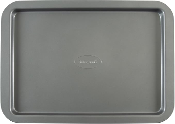 Small 15 x 10.7 Inch Nonstick Carbon Steel Baking Sheet Pan, Warp Resistant Oven Safe Cookie Tray, Non-Toxic Easy Clean Bakeware for Baking Cookies, Pastries & Roasting Veggies by Unknown