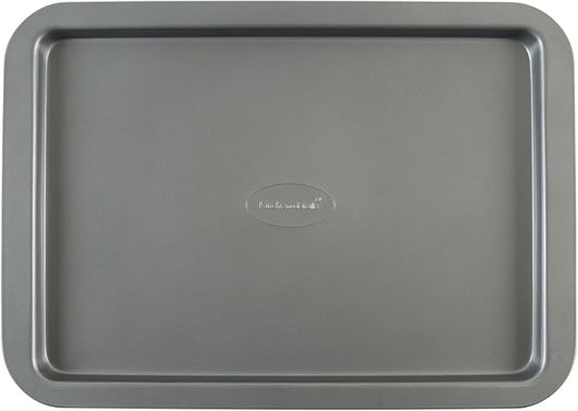 Small 15 x 10.7 Inch Nonstick Carbon Steel Baking Sheet Pan, Warp Resistant Oven Safe Cookie Tray, Non-Toxic Easy Clean Bakeware for Baking Cookies, Pastries & Roasting Veggies by Unknown