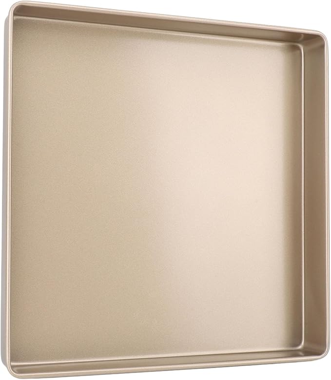 Carbon Steel Baking Sheet Non Stick | 9.6” x 8.2” Oven Tray for Puff Pastry/Cupcakes/Cookies | Quick Heat Distribution Pan for Even Baking | 2 Measurements (11.2” x 11.2”) (Type 2) - Image 4