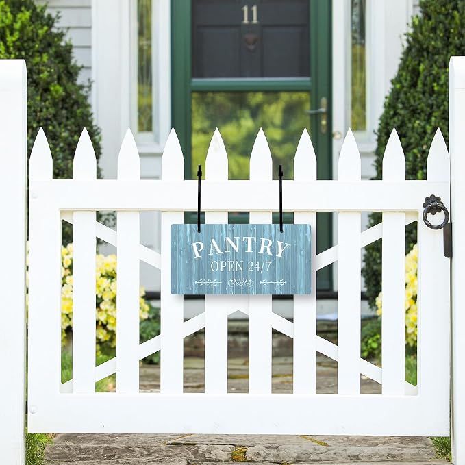Pantry Room Decor Pantry Sign Wall Decor for Kitchen Pantry Hanging Sign Farmhouse Kitchen Wall Sign for Home Restaurant Coffee Shop Wall Art Sign Vintage Pantry Decoration 10x5 Inch - Image 3