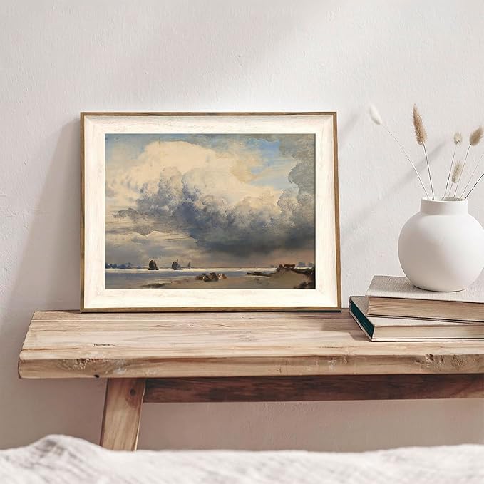 XOCUUI Unframed Canvas Wall Art Vintage Decor, Home Decor Danish Coastal Landscape in Stormy Weather Classical Paintings, Coastal Wall Art for Living Room Bedroom Office Decor, 8"x10" - Image 6