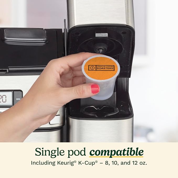 Cuisinart Coffee Maker, 2-in-1 Grinder/Brewer, Single Serve 8/10/12 oz | Grind & brew coffee machine with 12-cup glass carafe, drip-free spout, pod compatibility & 40-oz reservoir, SS-GB1 - Image 3