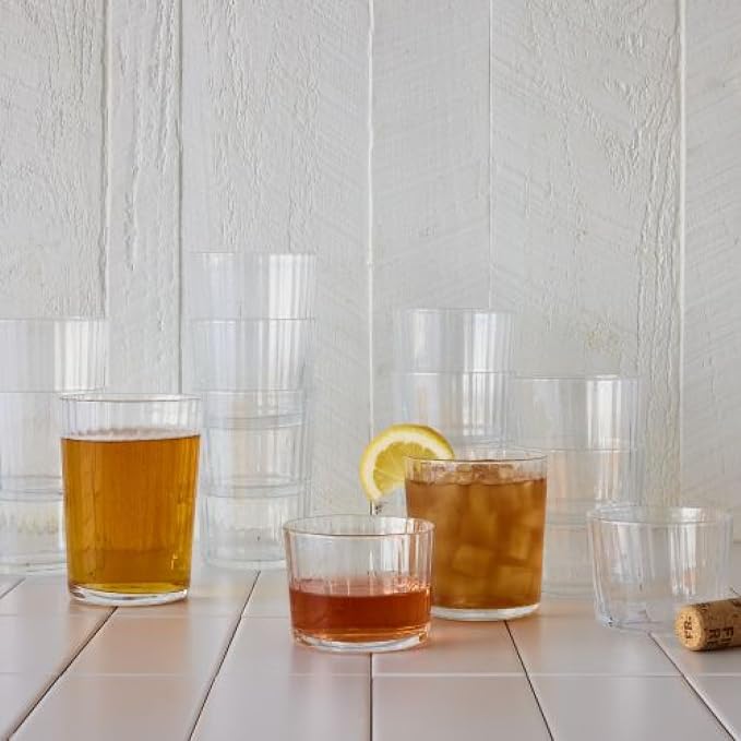 Bormioli Rocco Exclusiva Negroni Glasses, Set of 12-12 Oz. Ribbed Cocktail Tumblers Made in Italy with Star Crystal Glass & XLT Treatment - Stylish Everyday Drinkware, Dishwasher Safe - Image 5