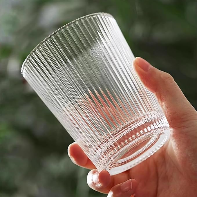 drinking glassware Classic Clear Stemless Drinking Glasses for Juice(Large) - Image 3