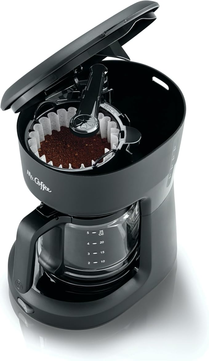 Mr. Coffee® 5-Cup Mini Brew Switch Coffee Maker, Black - Image 7