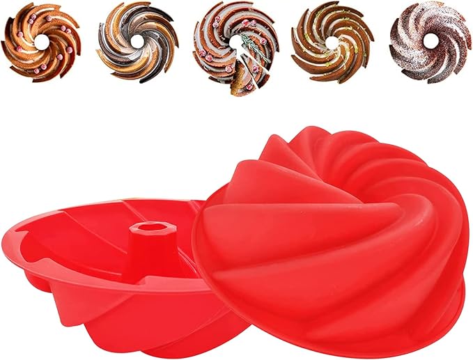 Birthday Cake Molds for Baking Silicone Cake Pans Reusable and Durable Non-Stick Baking Molds Trays for Chocolate Cake Jelly Pudding Mould Candy Making Baked Tool