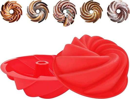 Birthday Cake Molds for Baking Silicone Cake Pans Reusable and Durable Non-Stick Baking Molds Trays for Chocolate Cake Jelly Pudding Mould Candy Making Baked Tool