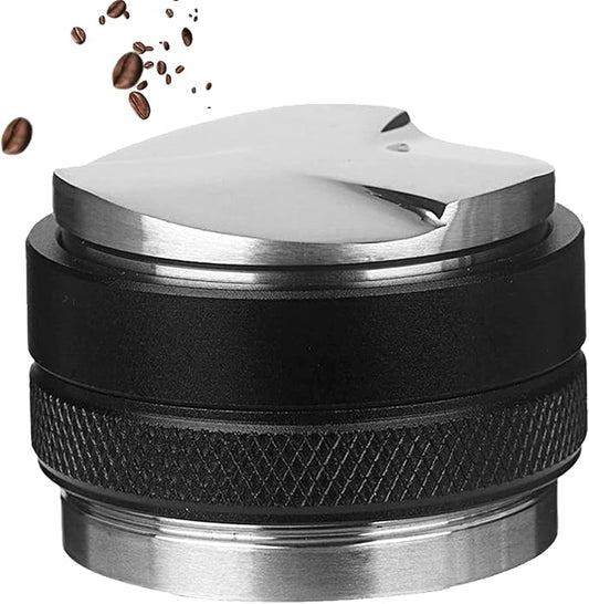 51mm Coffee Distributor & Hand Tamper, Dual Head Coffee Leveler Espresso Distributor for All 51mm Espresso Portafilter, Compatible with Delonghi Portafilter