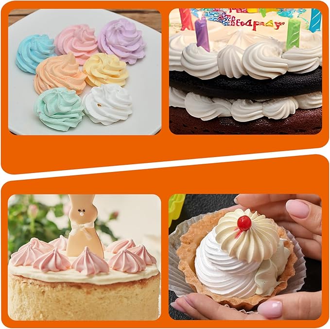 3Pcs 1M Piping Tips, Pastry Bags and Tips Cake Decorating Kit Cupcake Piping Kit Stainless Steel Icing Nozzles with 10Pcs Disposable Pipings Bags Cupcakes, Cookies, Pastry Cupcake Icing Kits