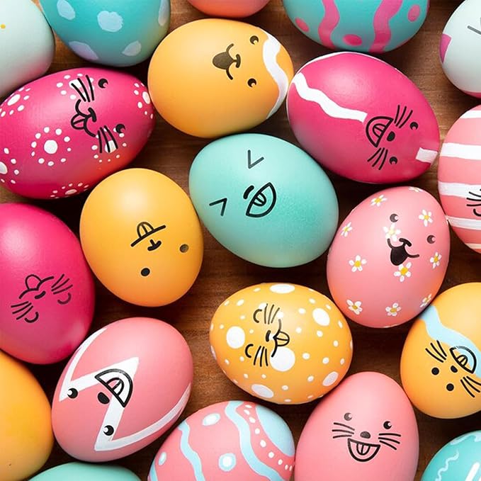 Edible Markers for Cookie Decorating- 12PCS Edible Marker Food Coloring Pens Set Drawing Double Side Writers Tools for Kids DIY Easter Eggs, Cookies, Frosting, Macaroons, Chocolate, Cake Decorations