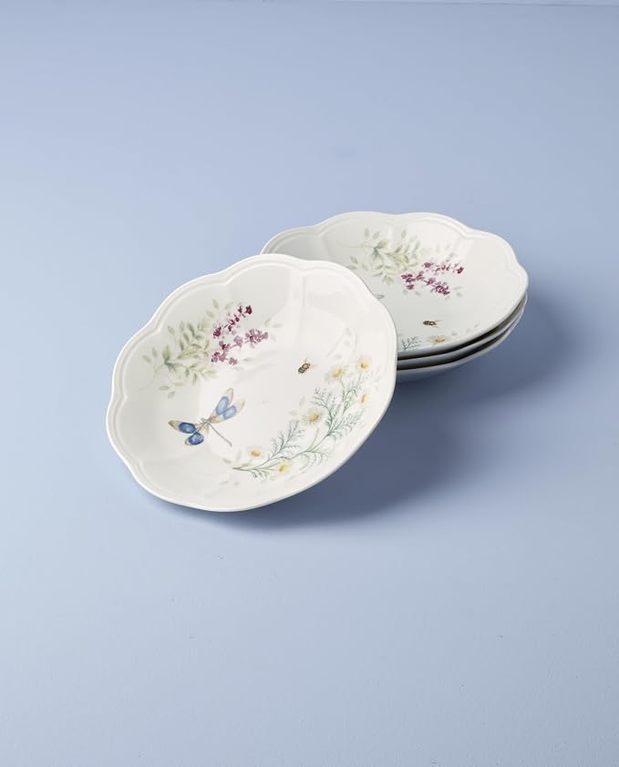 Lenox 897795 Butterfly Meadow Herbs Pasta Bowls, Set Of 4 - Image 2