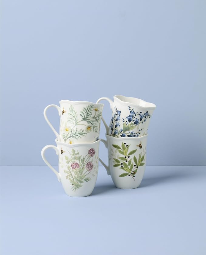 Lenox 897911 Butterfly Meadow Herbs Mugs, Set Of 4 - Image 3