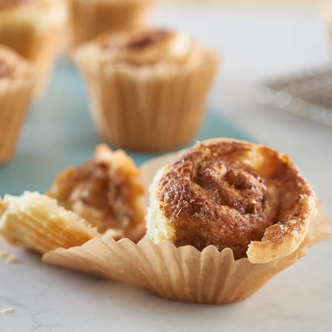 Mini Parchment Baking Cups Nonstick Release 90 Count 4 Pack | Easy Release, Non-Stick, Unbleached & Compostable – Perfect for Mini Muffins & Cupcakes - Image 4