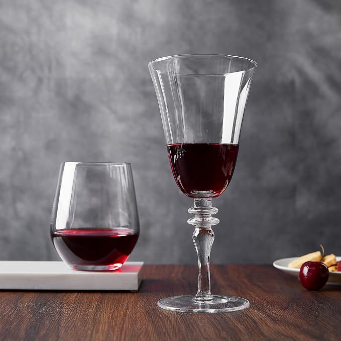 Royalrose Delight 14.2 oz Red Wine Glasses Set of 4 (Vintage Wine Glasses) | Premium Large Wine Goblets Glasses for Wine, Cocktails, Sparkling Water, Elegant Drinkware for Entertaining or Daily Use - Image 8