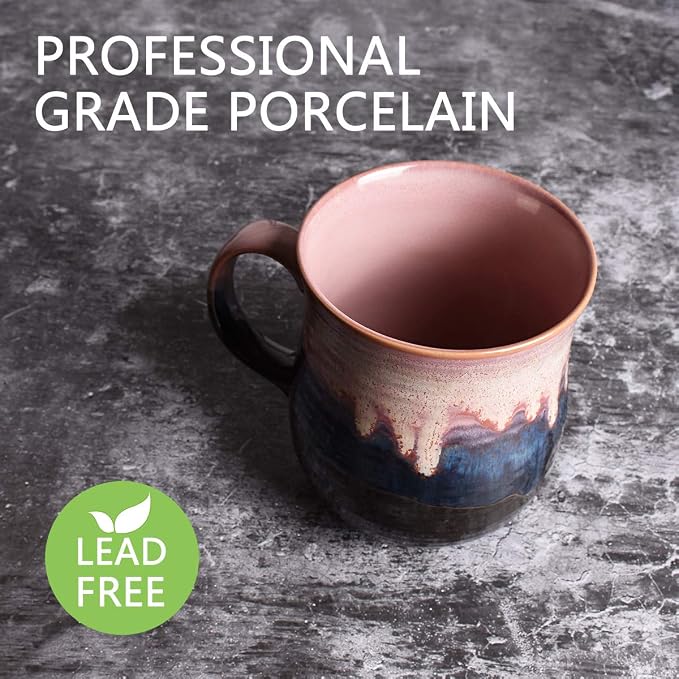 Bosmarlin Large Ceramic Coffee Mug, Big Tea Cup for Office and Home, 21 Oz, Dishwasher and Microwave Safe, 1 PCS - Image 3
