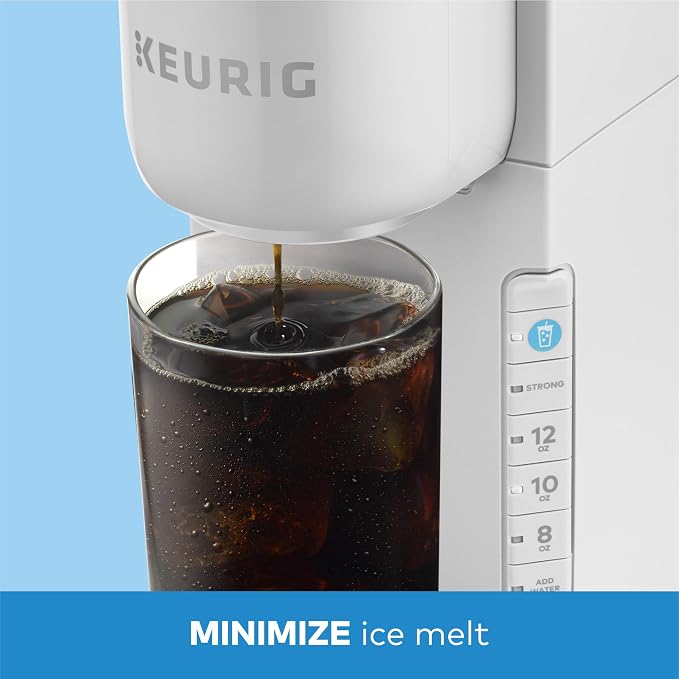 Keurig K-Iced Coffee Maker, Single Serve K-Cup Pod Iced Coffee Maker, With Hot and Cold Coffee Capabilities, Brews Any K-Cup Pod, White - Image 4