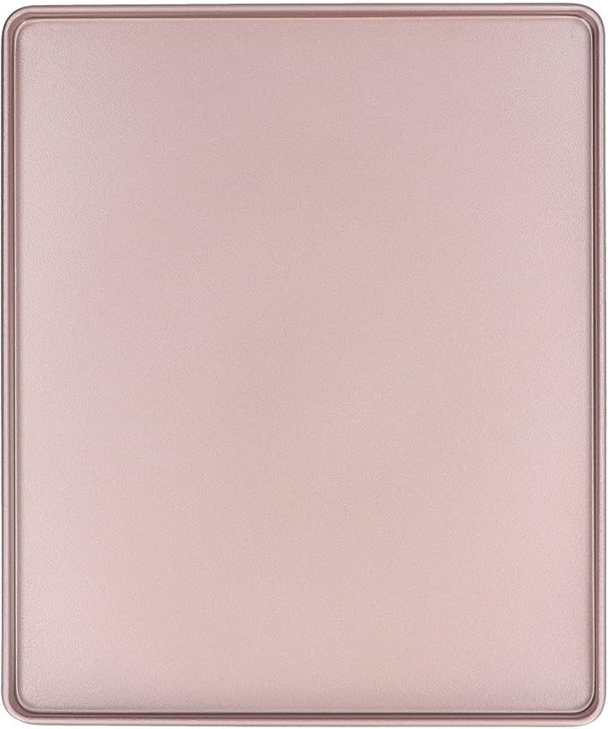 Non Stick Baking Pan Rose Gold Multifunctional Bakeware for Pizza and Bread 30.5x25.5cm - Carbon Steel Durable Tray - Image 6