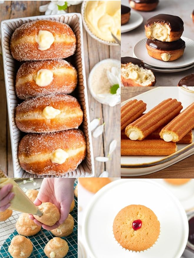 #230 Bismarck Piping Tip – Specialty Filling Tip for Donuts, Cupcakes, Eclairs & Pastries