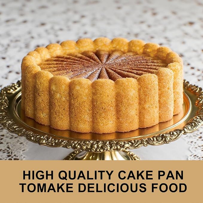 10 Inch Silicone Cake With 8 Inch Pan Set (2 Pack) - Nonstick Baking Mold for Pound Cake, Jello, Bread & Brownies, Dishwasher Safe, Grey - Image 5
