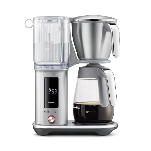 Breville BDC415BSS Luxe Brewer Glass Carafe, Brushed Stainless Steel | Brew delicious hot coffee and cold brew with intuitive drip coffee machine with customizable settings | 60 fl oz capacity by Unknown